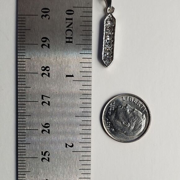 925 Sterling Silver Diamond Pendant Necklace - Women's Jewelry - Picture 4 of 9